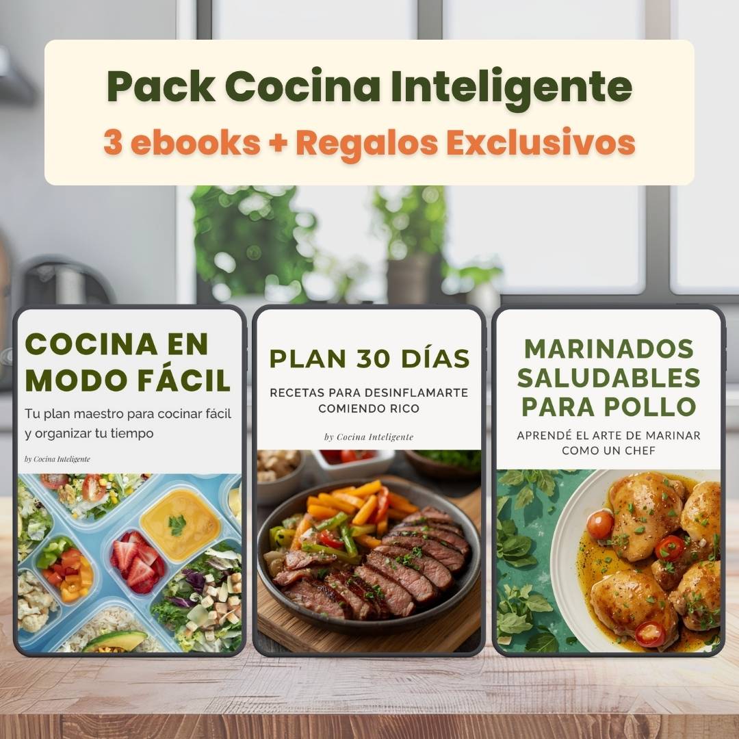 Pack Cocina Inteligente 🎁 – 3 ebooks + Regalos exclusivos