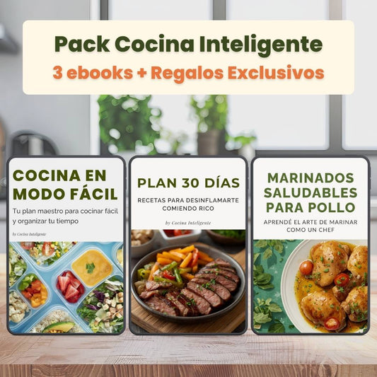 Pack Cocina Inteligente 🎁 – 3 ebooks + Regalos exclusivos